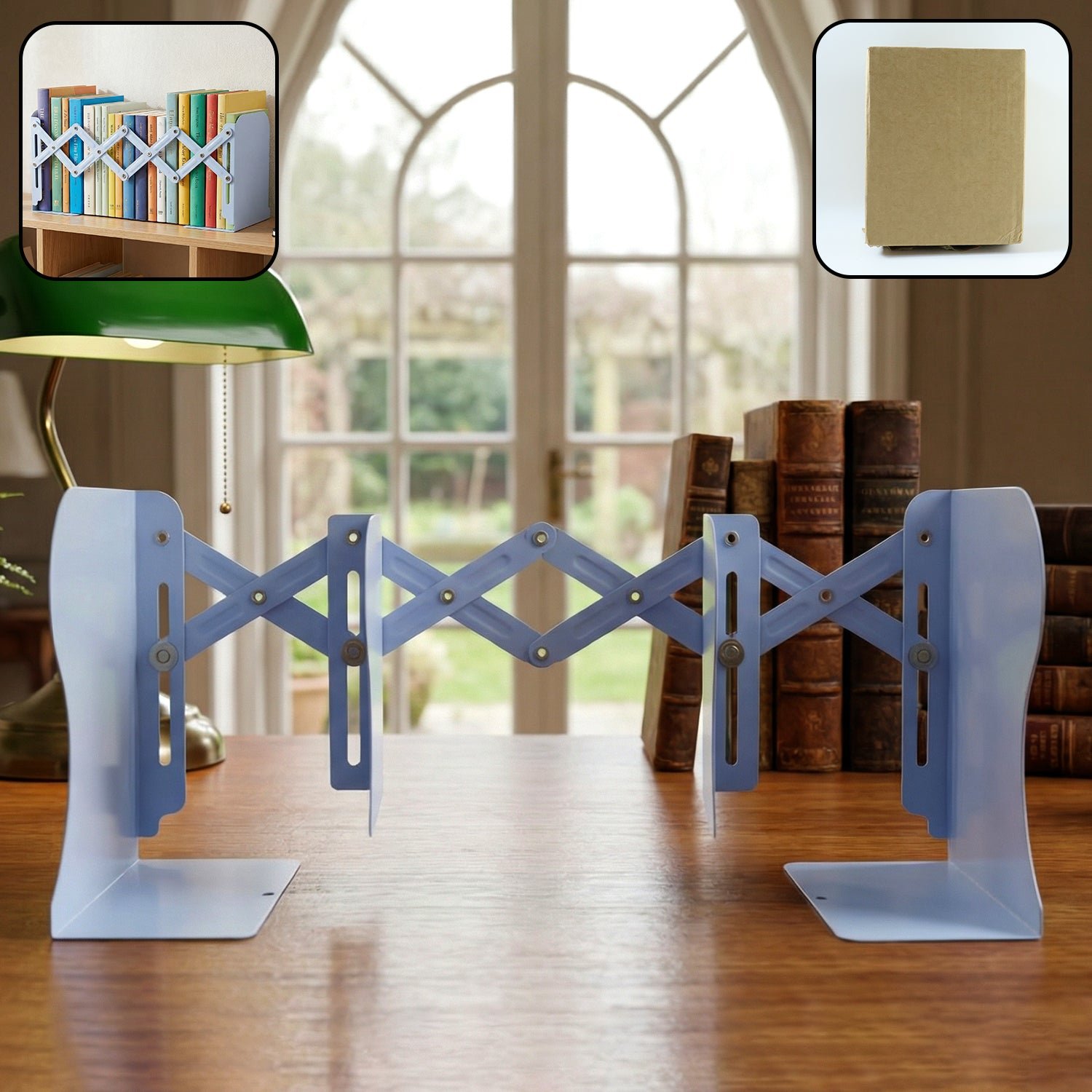 Expandable Book Stand – Adjustable Foldable Organizer for Desk