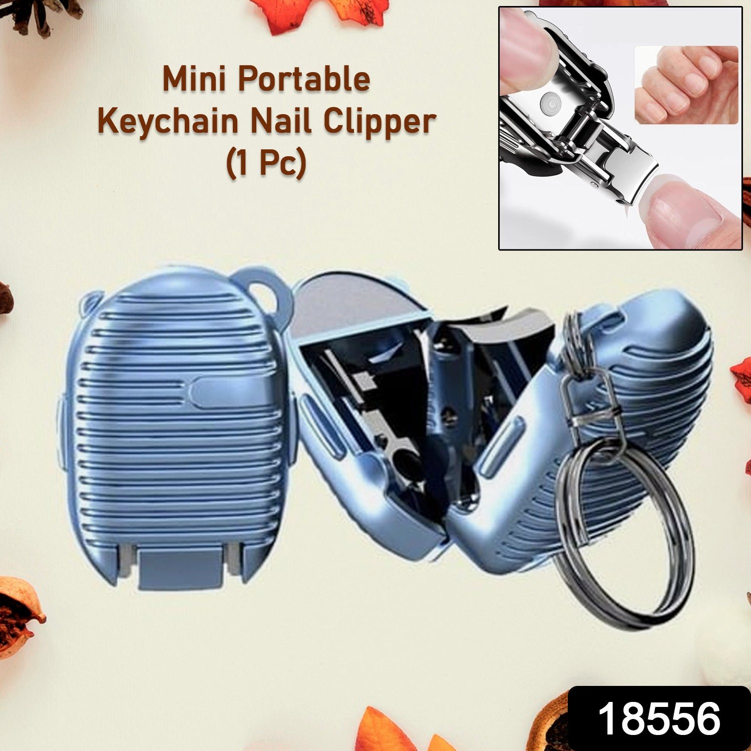 Keychain Nail Clipper – Portable with Built-in File | AuriGlam