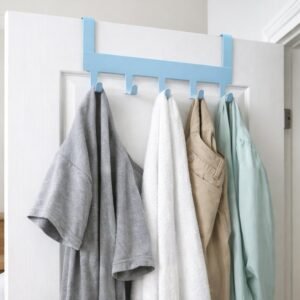 01_435071b6-ae78-4777-bafe-3735d4a6d2dd Metal 5 Hook Hanging Rack – Heavy Duty Over Door Hanger