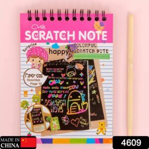 Rainbow Art Scratch Book – 10 Pages & Tool | Colorful Creations