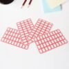 Red Border Label Stickers – Writable, Self-Adhesive 50 Sheets
