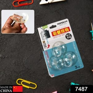 Transparent Suction Hooks – Strong Hold, Drill-Free Storage | GlimmerHome