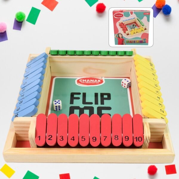 Shut The Box Game – Classic Wooden Dice for Family Fun | Aditi