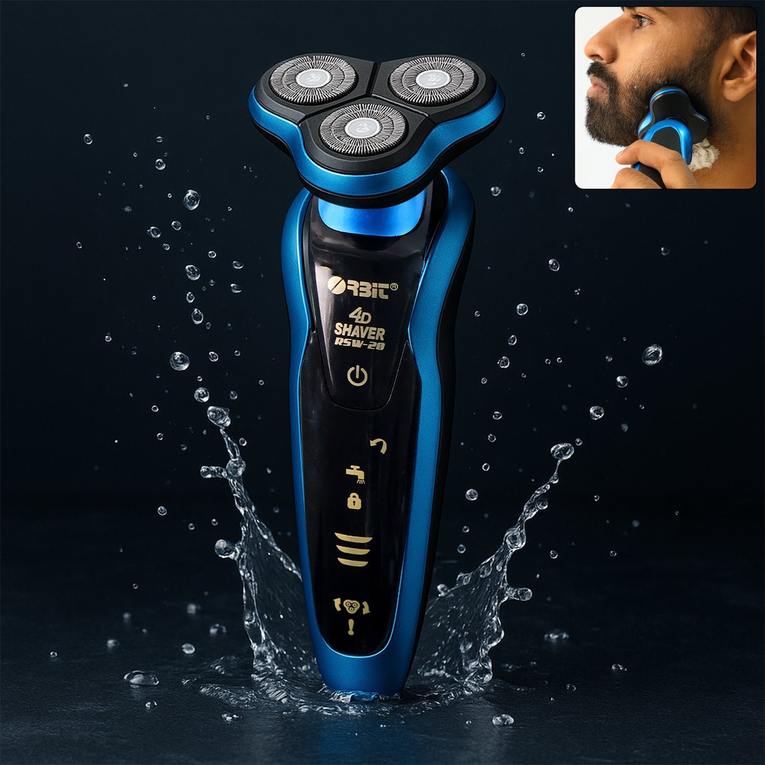 4D Rechargeable Electric Shaver – Smooth Waterproof Grooming