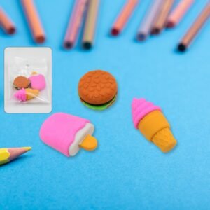 01_491426e5-49cf-4268-b6d9-70646b98858b Fancy Erasers – Colourful 3 Pc Set for Kids School Supplies | Writezo