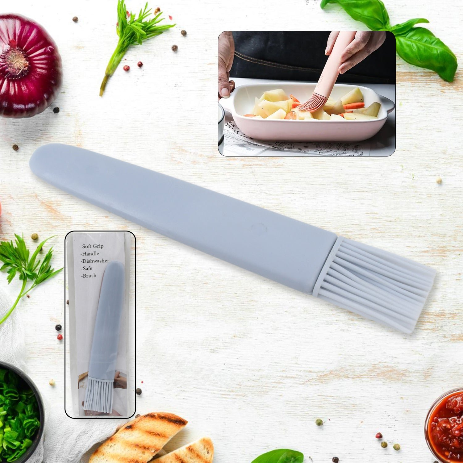 Silicone Pastry Brush – Heat-Resistant Basting Tool | Bake & Dwell