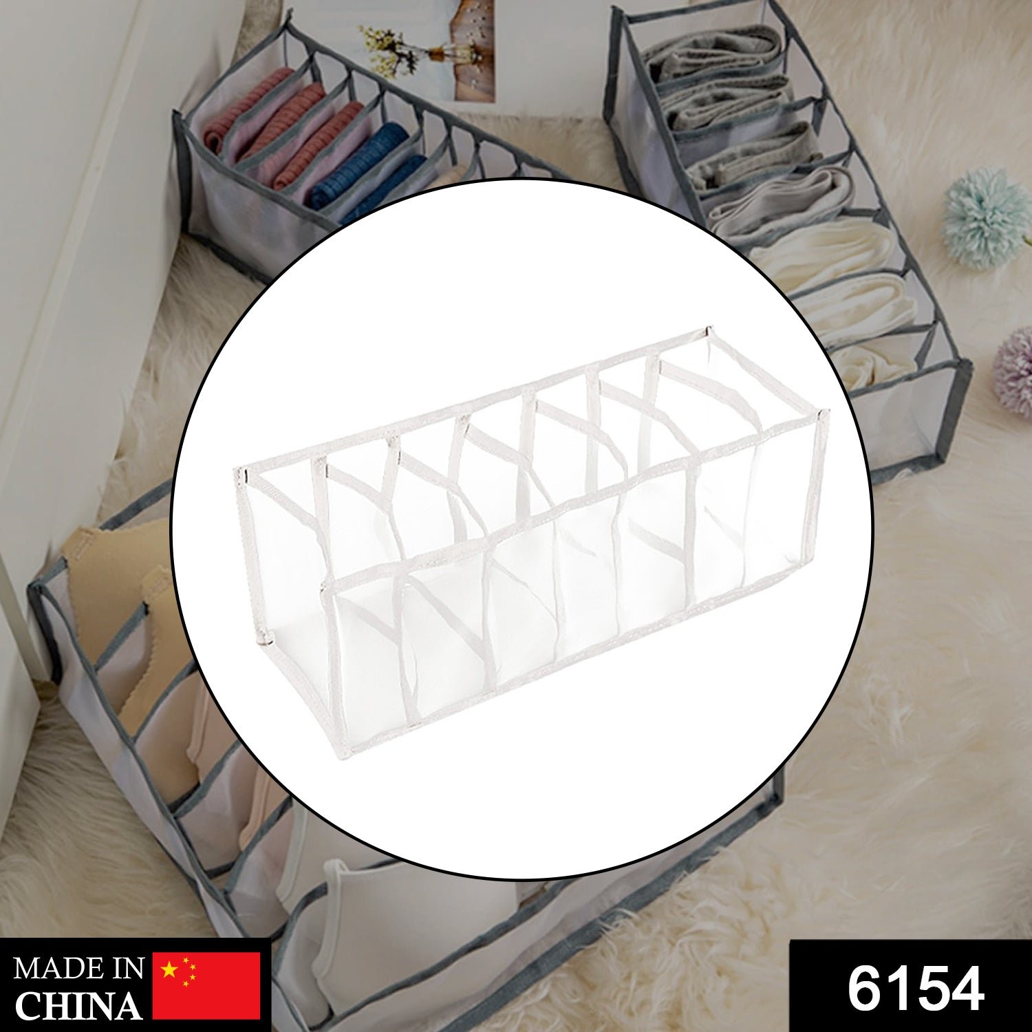Laundry 7 Section Bag – Clothes Sorting & Storage | Indo Glow