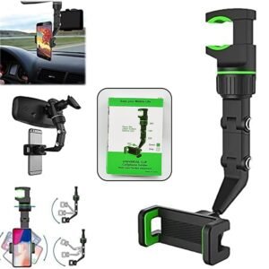Car Rear View Mobile Holder – 360° Rotatable Mount | Velvet Wheels