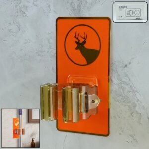 Wall Mounted Mop Holder – Space-Saving Cleaning Tool Organizer