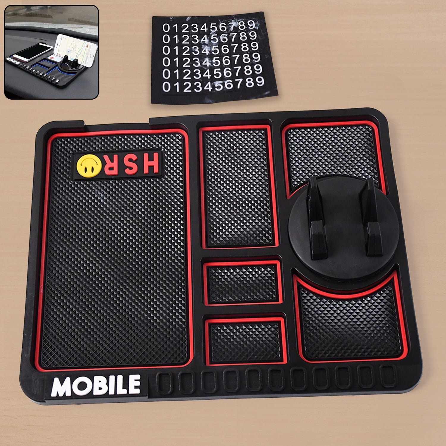 Car Dashboard Mat – Non-Slip Phone Holder for Secure Driving