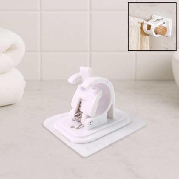 Self Adhesive Curtain Rod Hooks – Strong Load & No Drill Needed