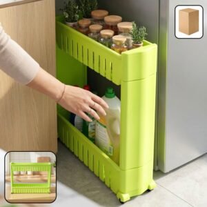 Slim Storage Rack – Space-Saving Multipurpose Organizer for Narrow Spaces