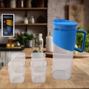 Transparent Water Jug with Elegant Handle – 2000 ML Durable Set