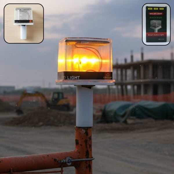 Solar Warning Light – Bright, Eco-Friendly Outdoor Safety Signal