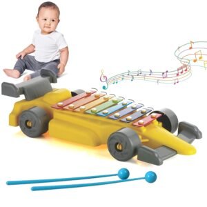Kids Musical Car Xylophone – 8-Key Plastic Instrument | Aditi