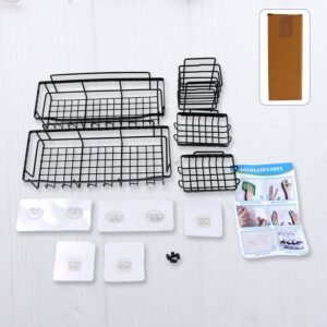 Metal Shower Caddy – Durable 5-Pc Bathroom Organizer Combo
