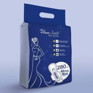 280mm Sanitary Pads – Extra Long, 40-Pack | Beautiful Basics