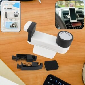 Car Phone Holder 180° Rotating – Universal Auto Mount with Gravity Grip