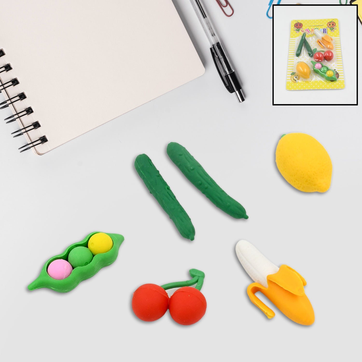 Kids Erasers Set – Colorful 3D Designs | Writezo
