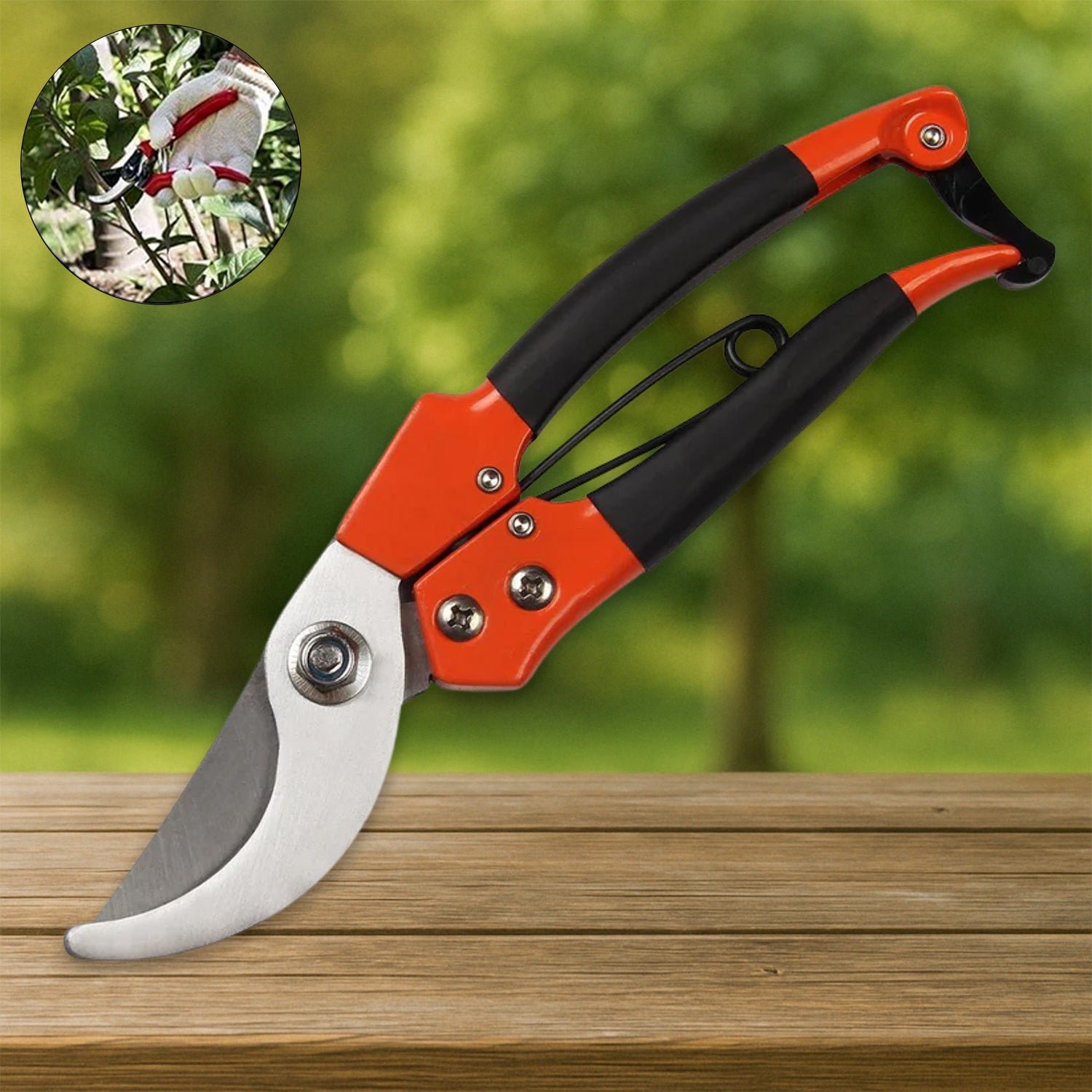 Garden Pruning Shears – Ergonomic Stainless Steel Grip | Indo Glow