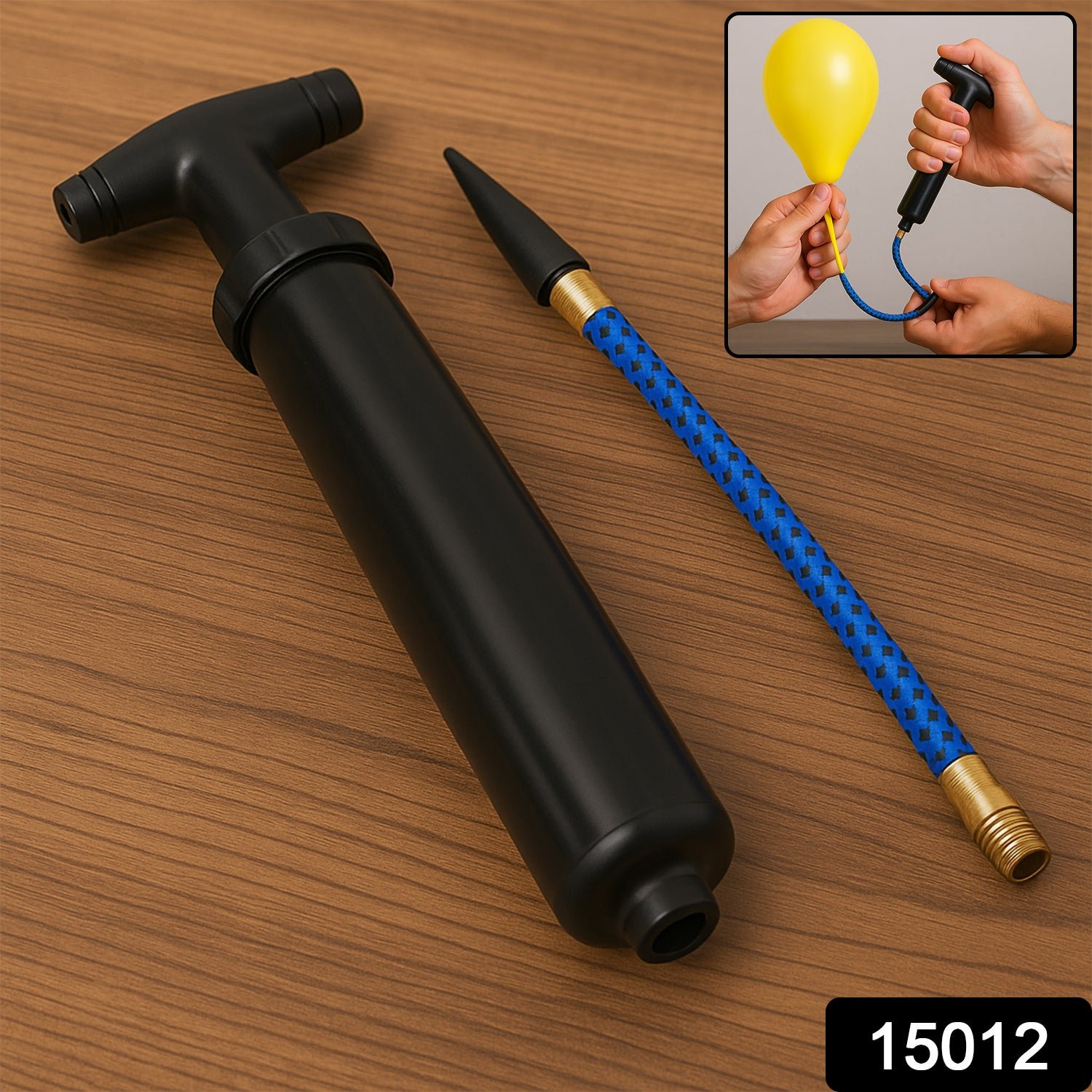 Ball Pump for Sports – Portable Air Inflator with Pins | FitFuzion