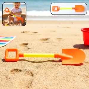 Kids Beach Sand Shovel – Lightweight Plastic with Easy Grip Handle