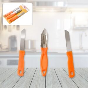 Stainless Steel Kitchen Knife Set – 3-in-1 Multipurpose | Quickslice