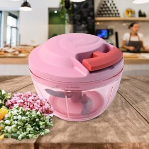 Hand-Pull Vegetable Chopper – 500ml Manual Food Processor