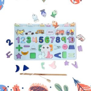 Wooden Number Puzzle – Magnetic Learning Board | Aditi