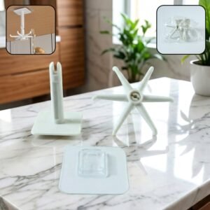 Self-Adhesive Wall Hook – 360° Rotating & Waterproof | GlimmerHome