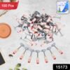 Steel Nail Gun Nails – 100 Pcs for Concrete & Wall | BoltForce