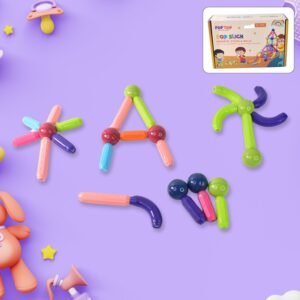 Magnetic Sticks Building Blocks – Creative STEM Toy for Kids