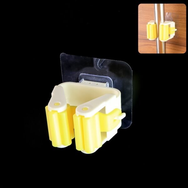Self-Adhesive Mop Holder – Wall Mount Broom Organizer | Storenzo
