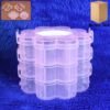 Flower-Shaped 3-Layer Storage Box – 9 Compartments Organizer