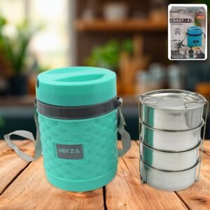 Insulated Tiffin – Stackable Stainless Steel Lunch Box | Nekza