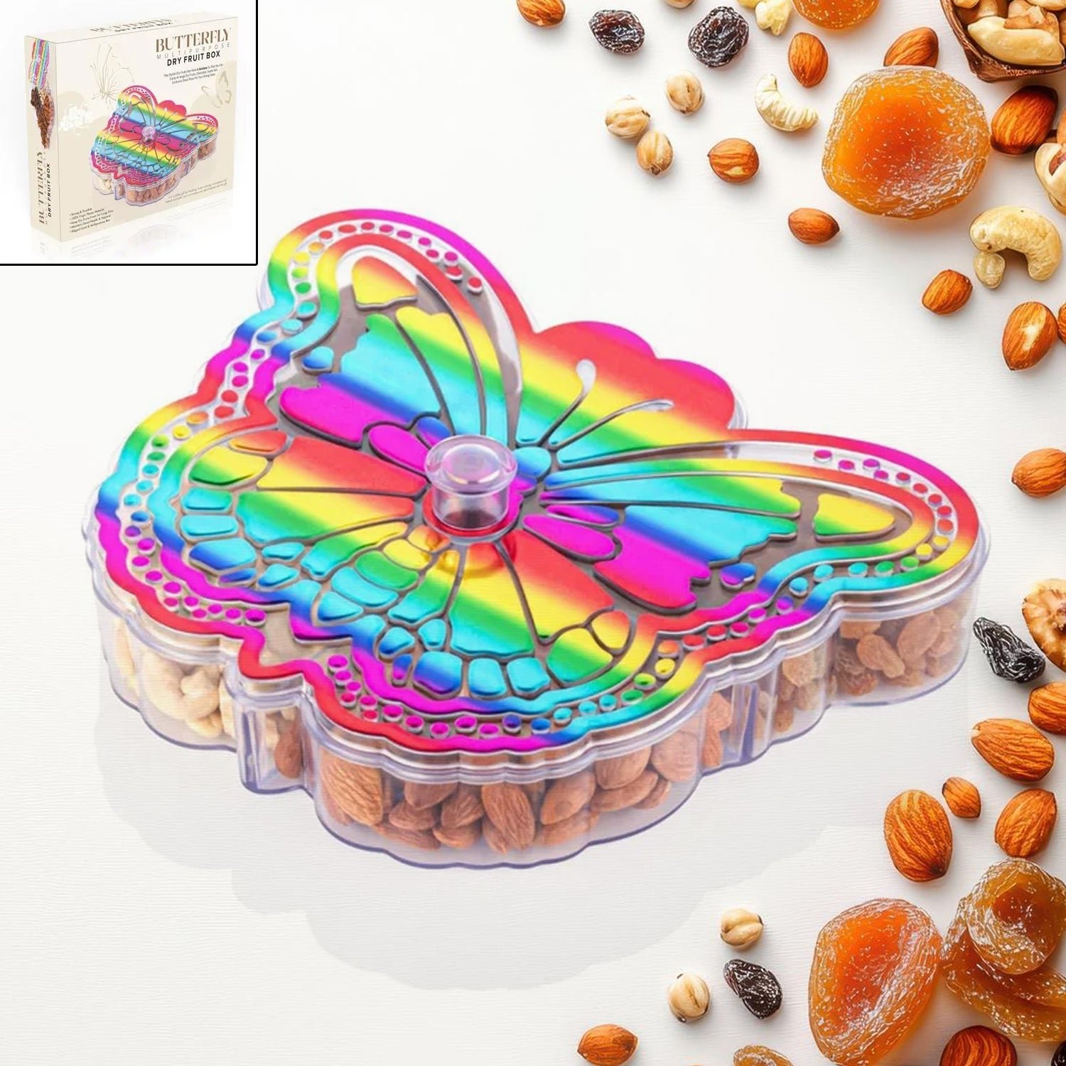 01_6e51fd87-a995-435f-be7f-5263509ad9fd Butterfly Dry Fruit Box – 4-Compartment Storage | Tidy Table