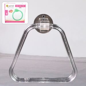 ABS Towel Ring Holder – Unbreakable Square Wall Mount | BathNova