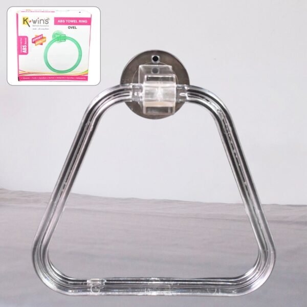 ABS Towel Ring Holder – Unbreakable Square Wall Mount | BathNova