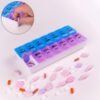 Weekly Pill Organizer – 14 Compartments with Snap Lids