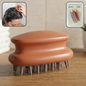 Scalp Massage Brush – Soft Flexible Bristles for Gentle Hair Care