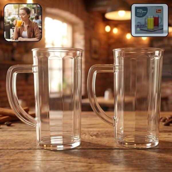Plastic Shake Mug – Durable 400ml Beverages with Handle