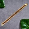 Rudraksha Bracelet – Golden Modern Design for Meditation | Bracelet Bar