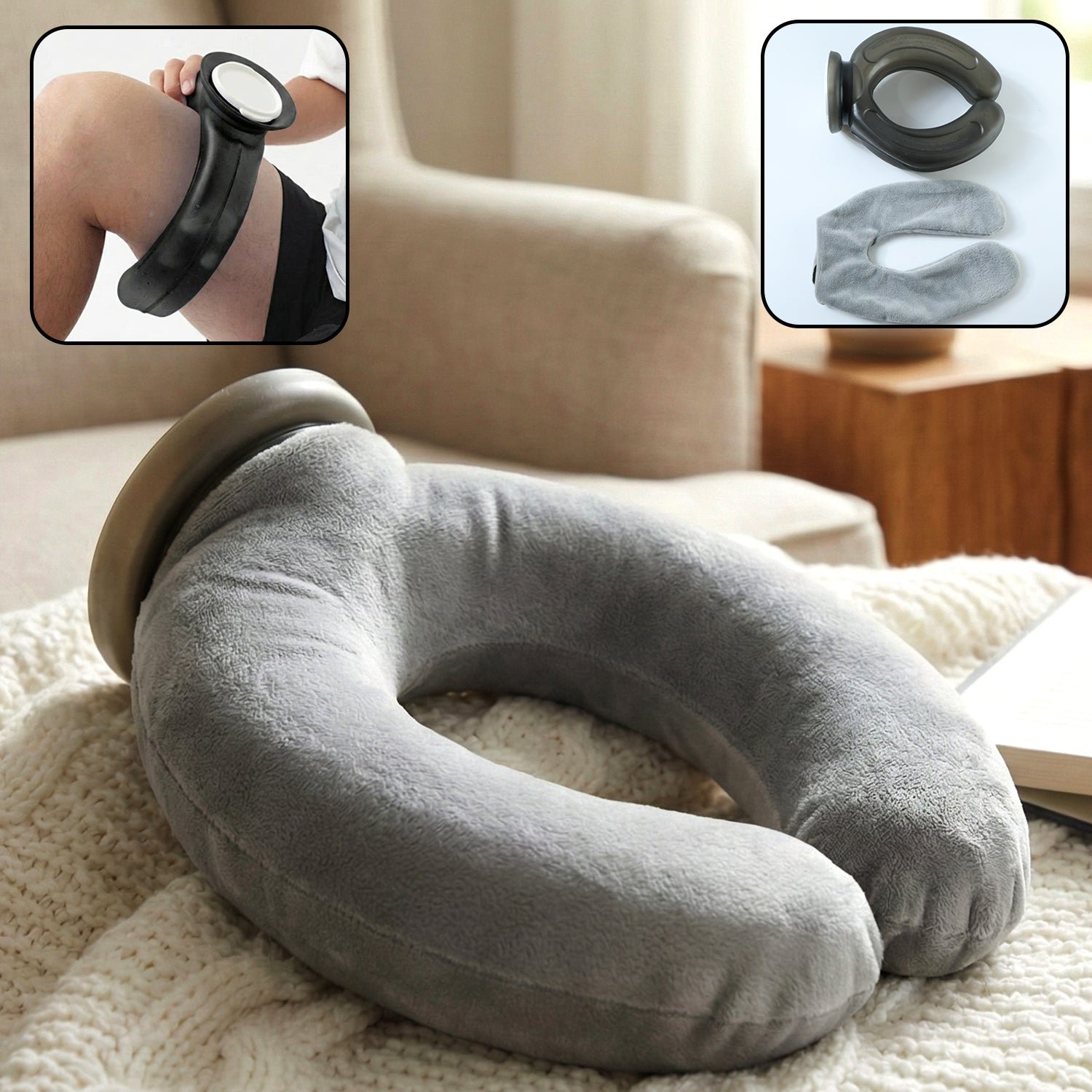 U-Shaped Comfort Support Pillow – Ergonomic Neck & Leg Relief