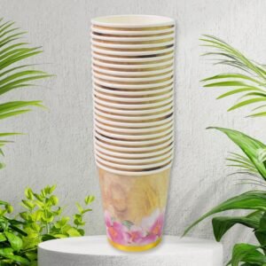 Disposable Paper Cups – Mixed Design 24 Pcs | Papezo