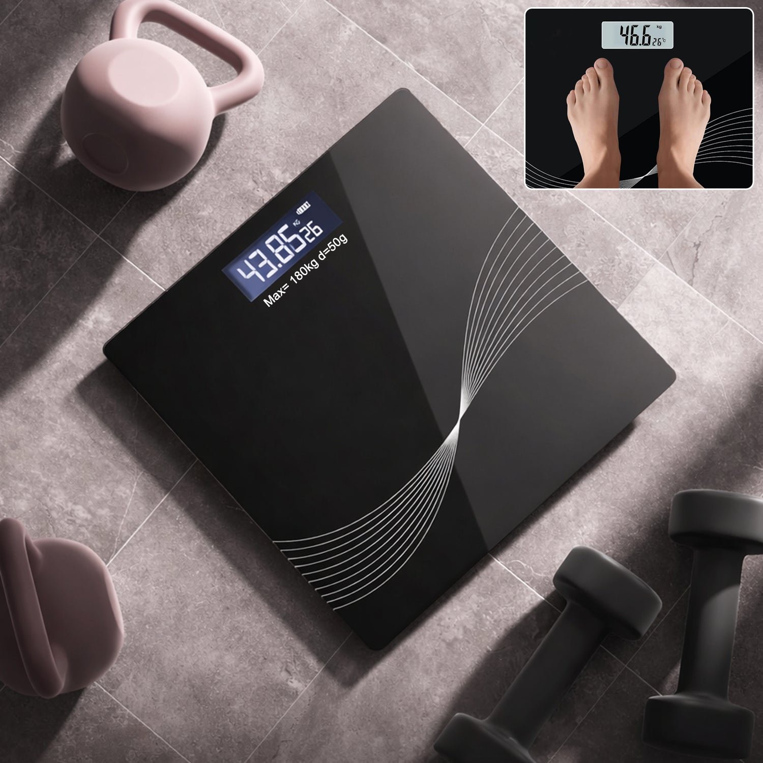 Digital Personal Weight Scale – Slim & High-Precision for Accurate Tracking