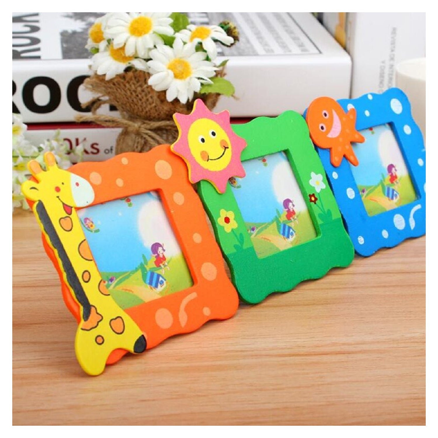Baby Photo Frame – Cute Animal Design Tabletop Decor | Styleva