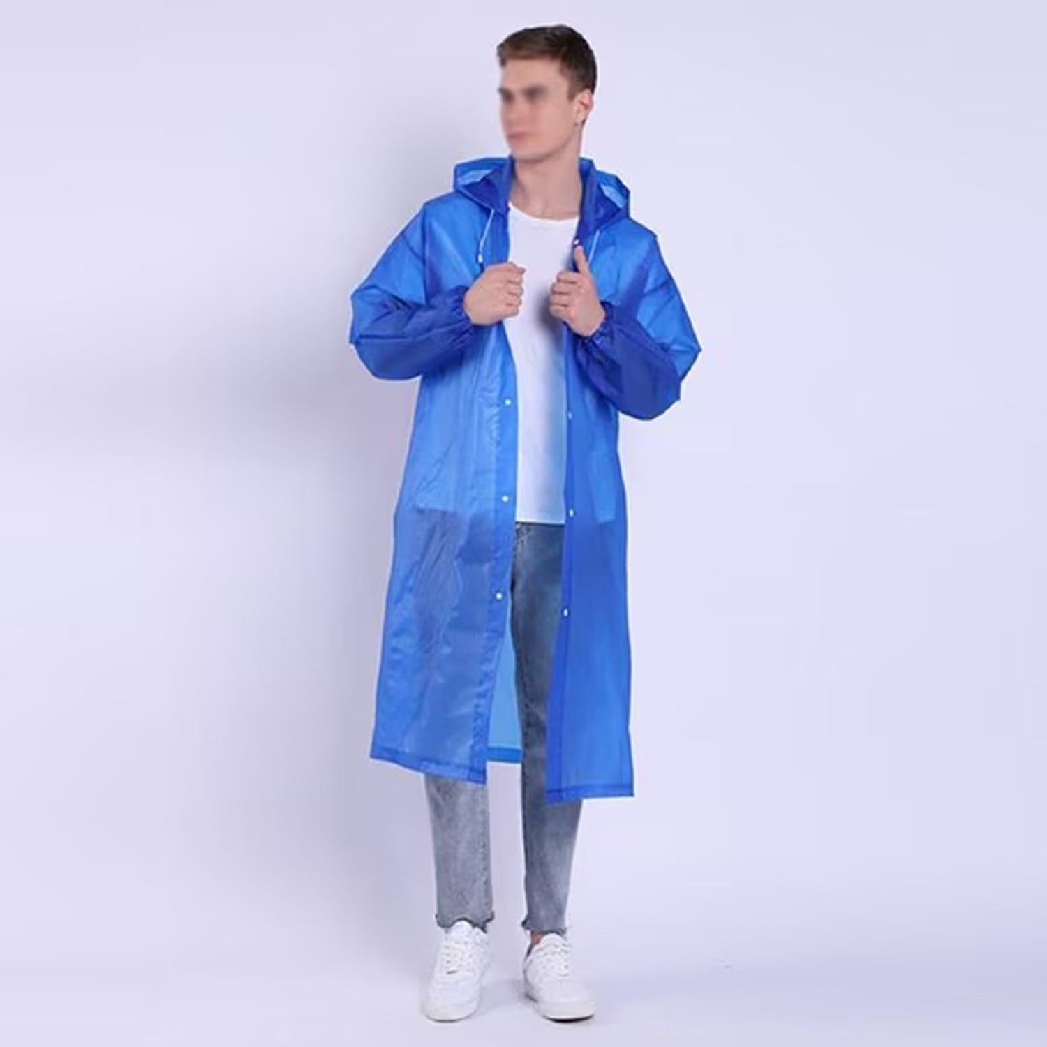 Portable EVA Raincoat for Adults & Kids Monsoon Travel