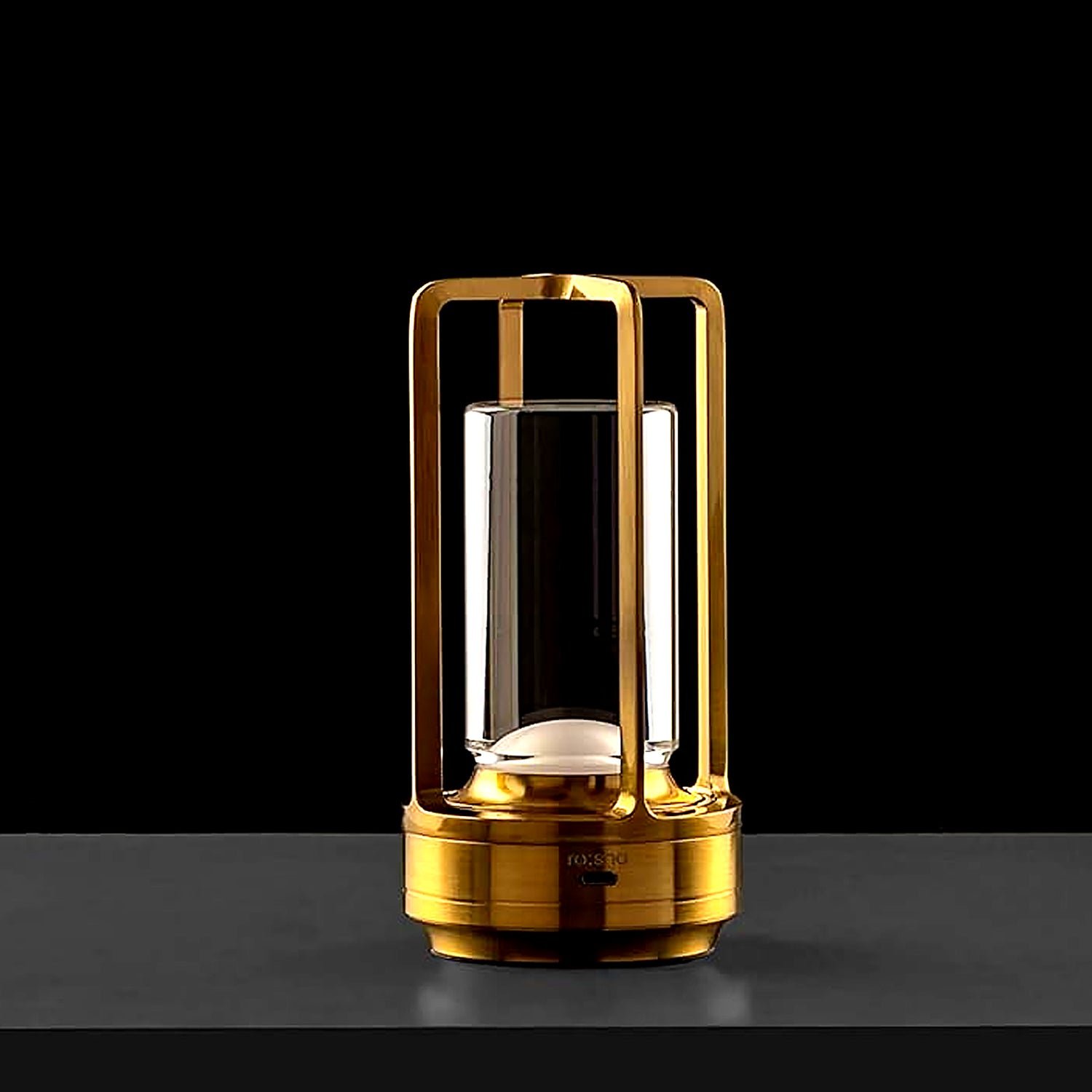Crystal Table Lamp – 3-Color Rechargeable LED Light | Indo Glow