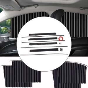 Car Window Sunshade – 4 Pcs Magnetic Set for UV & Privacy | Velvet Wheels
