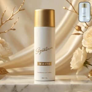 Signature White Body Spray – Long Lasting Fresh Fragrance for Men